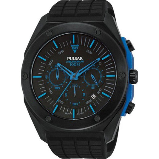 Pulsar Black Rubber Watch 1728,Black,Men,New with tags,Pulsar,Watches for Men - Watches Pulsar PUPT3465X1AC