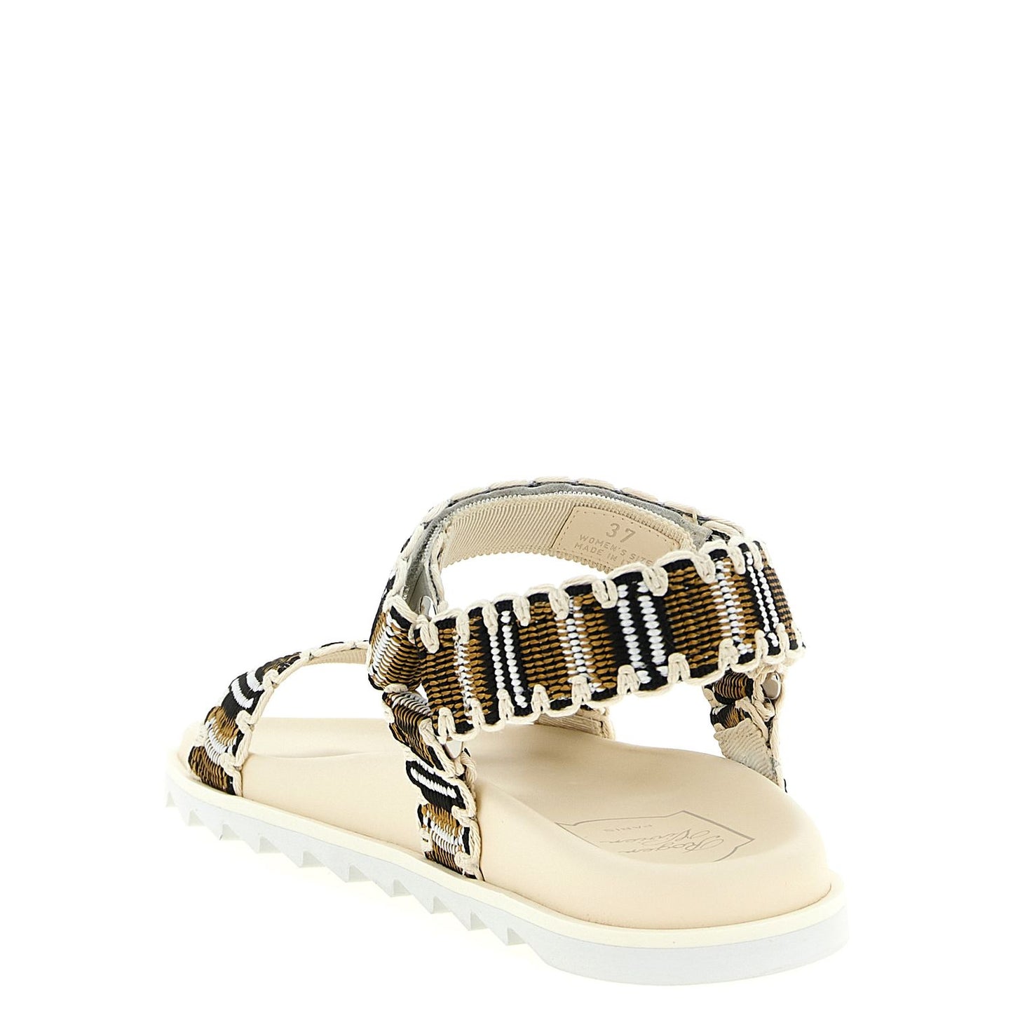 Roger Vivier Multicolor Polyester Flat Sandals