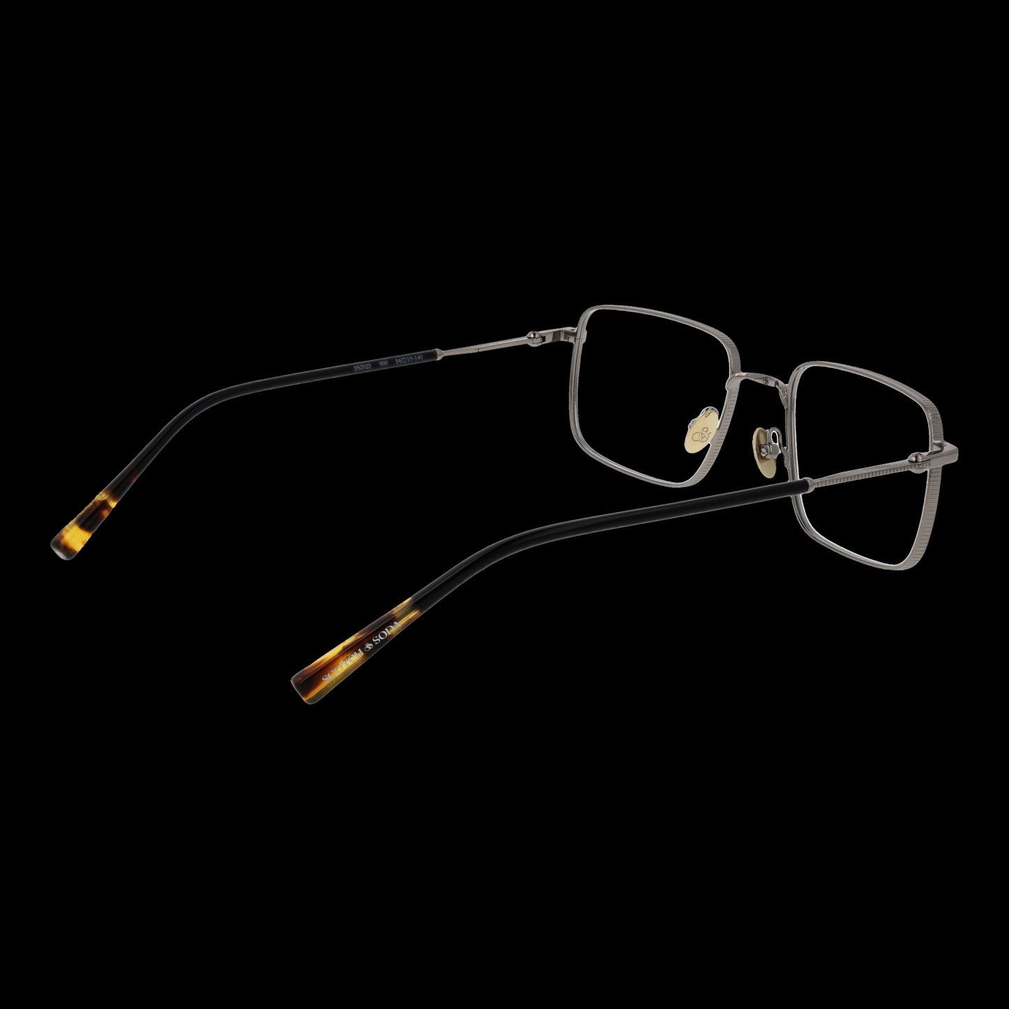 SCOTCH & SODA MOD. SS2025 53900 Gent Eyewear Frame featuring sleek design with metal rims and tortoiseshell tips
