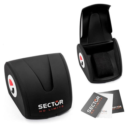 SECTOR MOD. R3223161007 wristwatch box with logo, showing packaging and branding details.