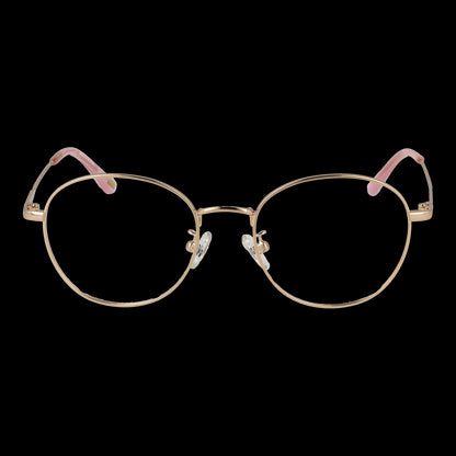 Gold-rimmed eyeglasses with pink accents, SKECHERS MOD. SE2197-D 49028, designed for ladies.