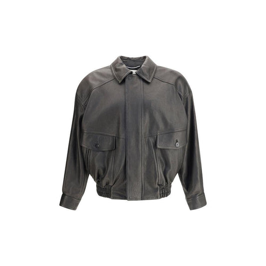 Saint Laurent Balloon Leather Jacket SA-843656YCNF21000-IT48 | M