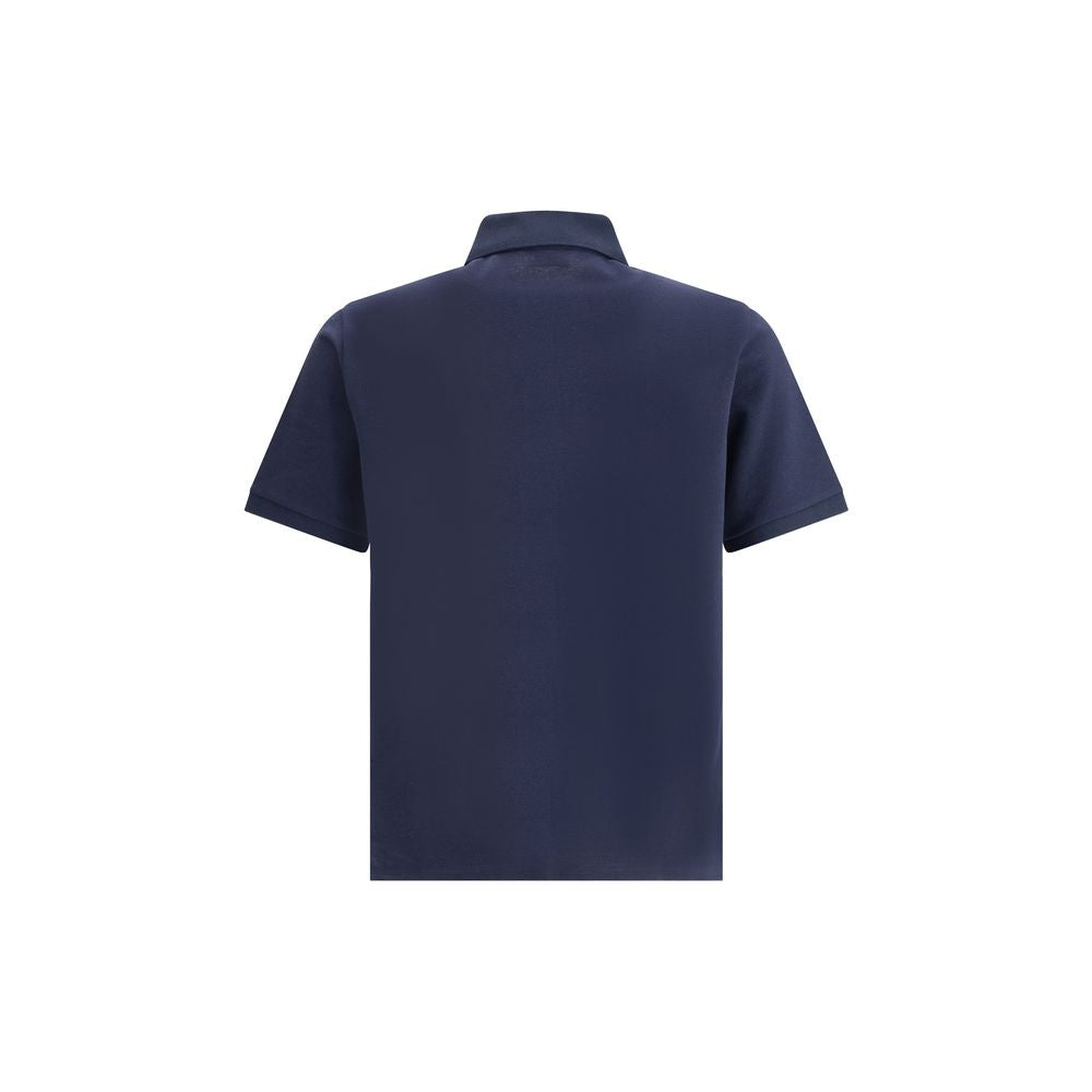 Saint Laurent Blue Cotton Polo Shirt