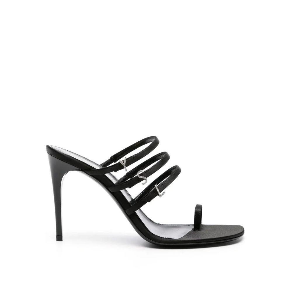 Saint Laurent Jerry 95 Satin Sandals SA-8735564595412-EU36.5/US6.5