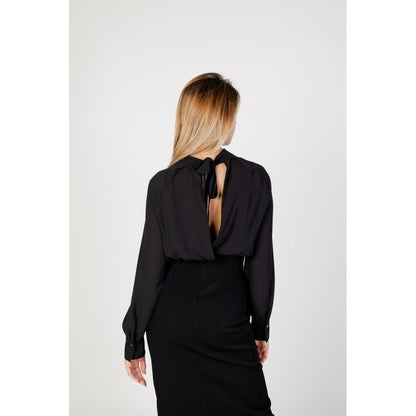 Sandro Ferrone Black Polyester Blouse
