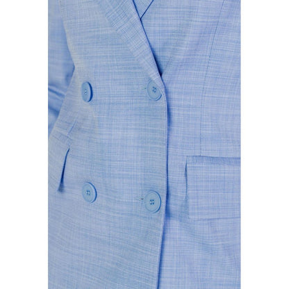 Sandro Ferrone Blue Viscose Blazer