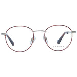 Sandro Red Men Glasses Frame, stainless steel full-rim round design with demo lenses, size 48-19-140.