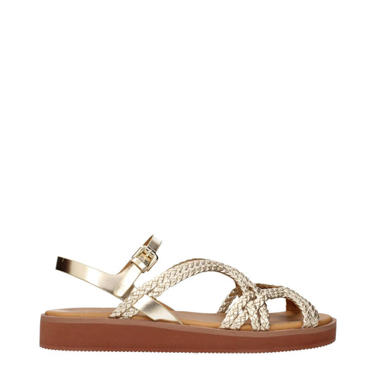 See By Chloé Gold Polyethylene Flat Sandals SE-15269118542089-EU40/US10