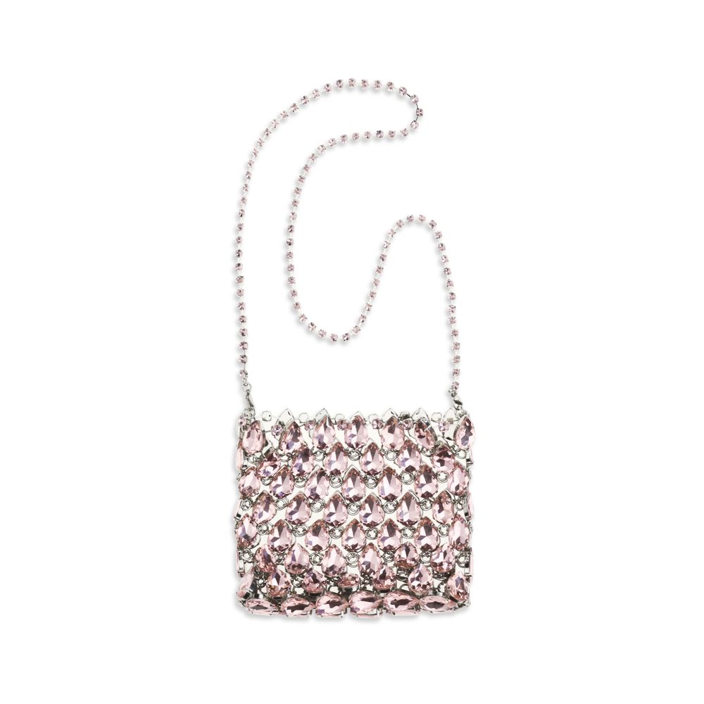 Self-Portrait Multicolor The crystal mesh Pouch