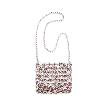 Self-Portrait Multicolor The crystal mesh Pouch