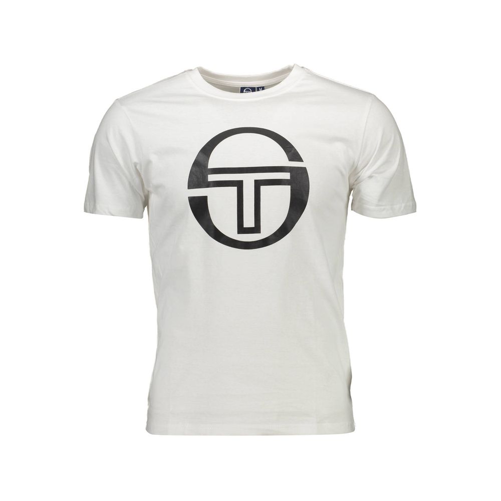 Sergio Tacchini White Cotton Men's T-Shirt