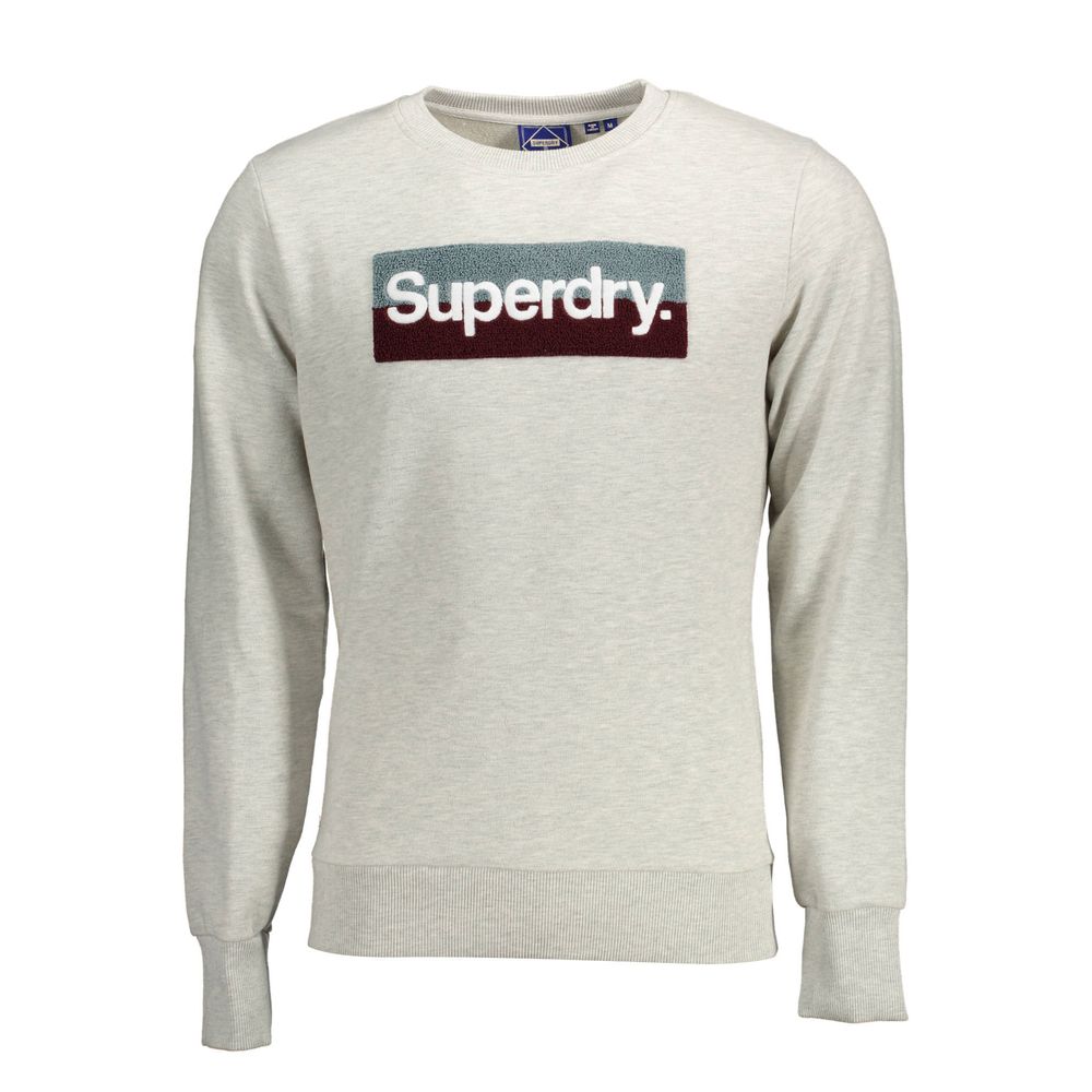 Superdry Grigio Cotton Men Sweatshirt