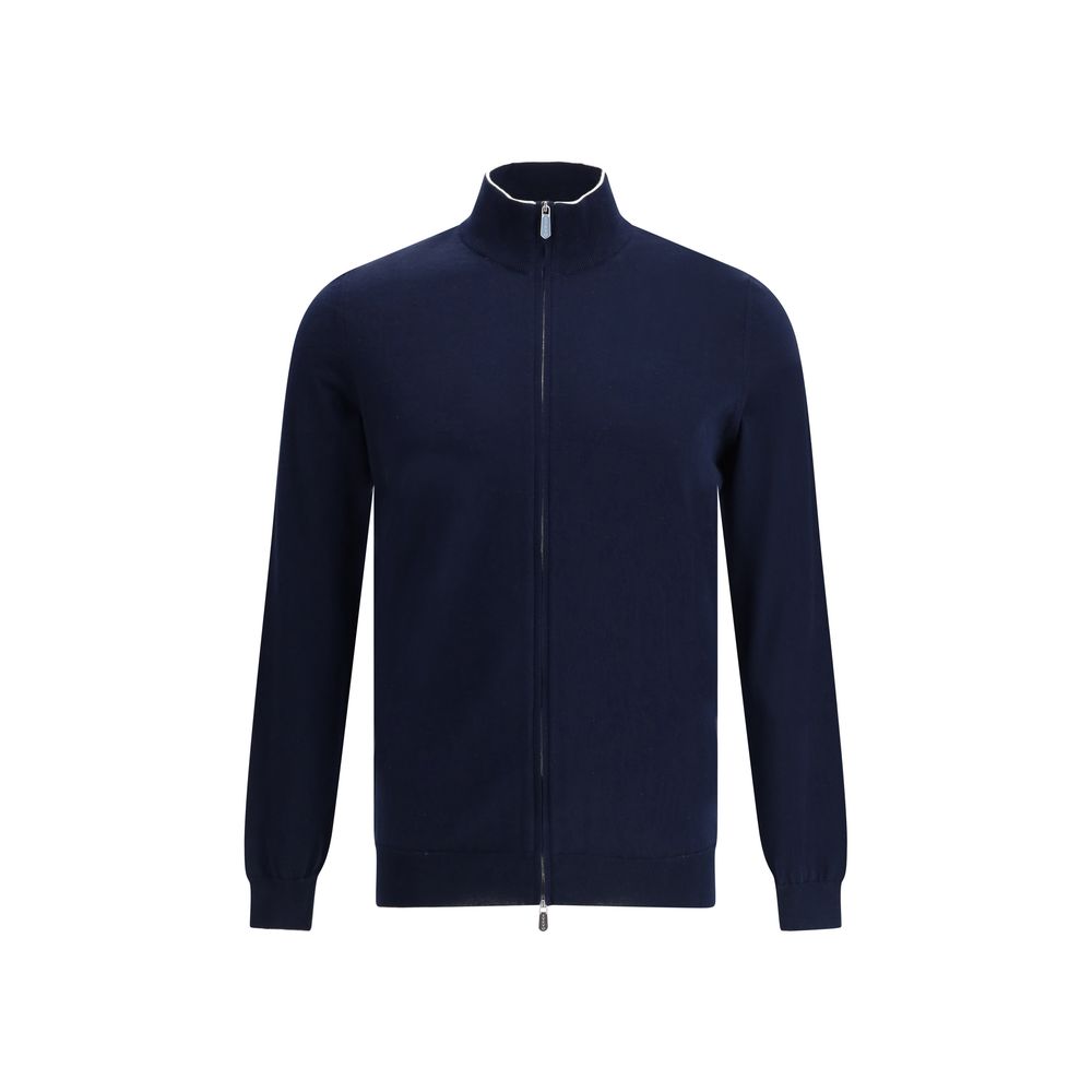 Svevo Blue Cotton Cardigan