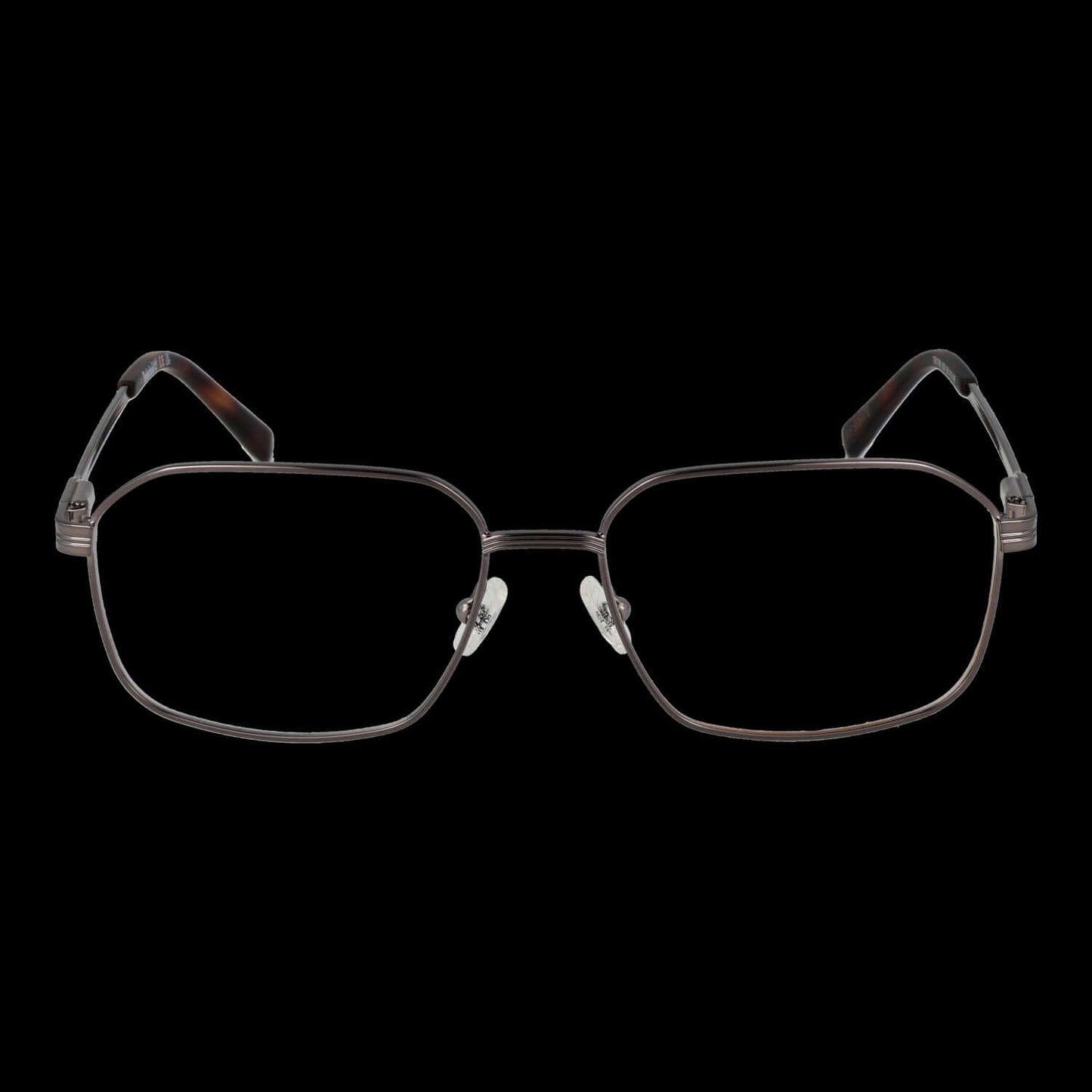 Front view of TIMBERLAND MOD. TB1798 55008 eyewear for gents with metal frame on a black background.