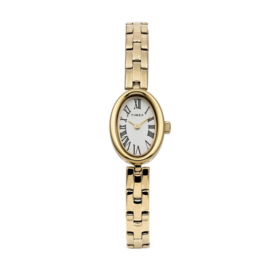 Gold bracelet style TIMEX WATCHES Mod. TW2Y26700 with Roman numeral dial