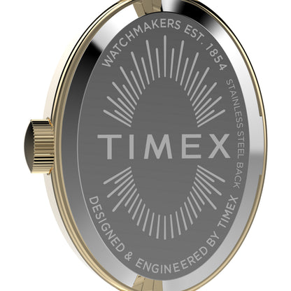 Back view of TIMEX WATCHES Mod. TW2Y26700 showing stainless steel and design details.