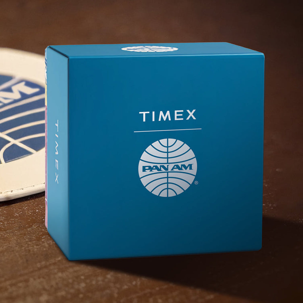 TIMEX WATCHES Mod. TW2Y38800 packaging box with Pan Am logo