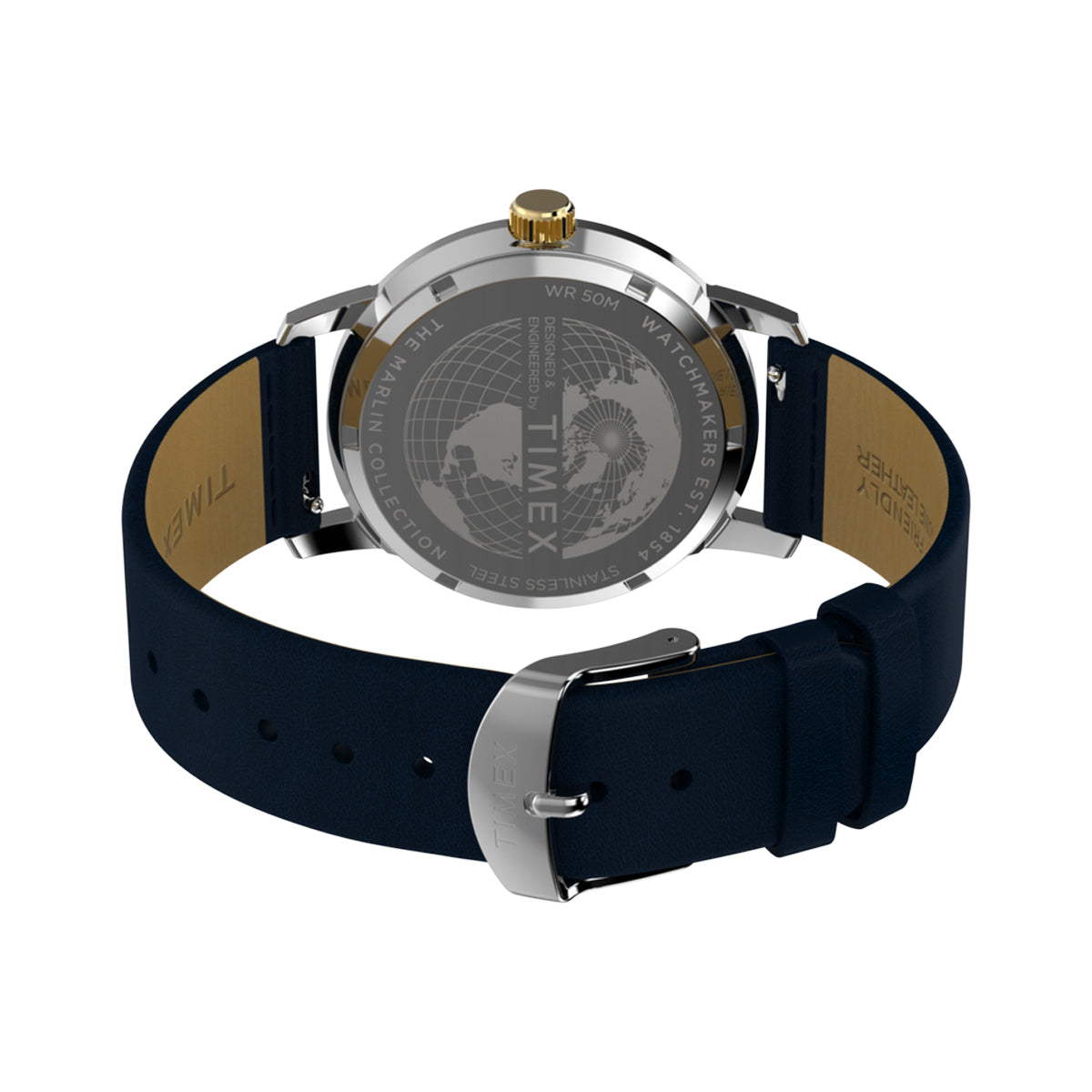 Back view of TIMEX WATCHES Mod. TW2Y47900 showing details on watch back and strap design.