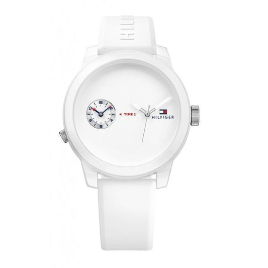 TOMMY HILFIGER Mod. 1791324 men's quartz analog watch, 44mm case, water resistant 3 ATM, mineral dial, official packaging.