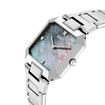 TOUS WATCHES Mod. 3000145100 - luxury design with silver bracelet and unique dial