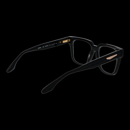 Elegant lady's glasses TRUSSARDI MOD. TSW6047 53A01 black frame, side view highlighting stylish design for fashion-forward individuals.