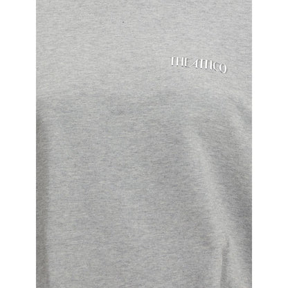 The Attico Gray Cotton Sweatshirt