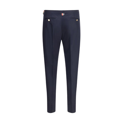 Thom Browne Blue Wool Casual Pants