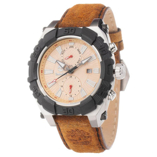 Timberland Brown Leather Watch 1728,Brown,Men,New with tags,Timberland,Watches for Men - Watches Timberland TITBL13331JSTB07MAC