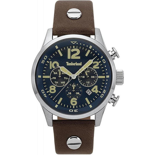 Timberland Brown Leather Watch 1728,Brown,Men,New with tags,Timberland,Watches for Men - Watches Timberland TITBL15376JS03AC