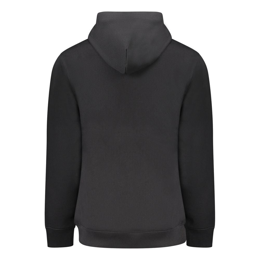 Tommy Hilfiger "Black Cotton Men Sweater with Central Pocket" TO-39708-S