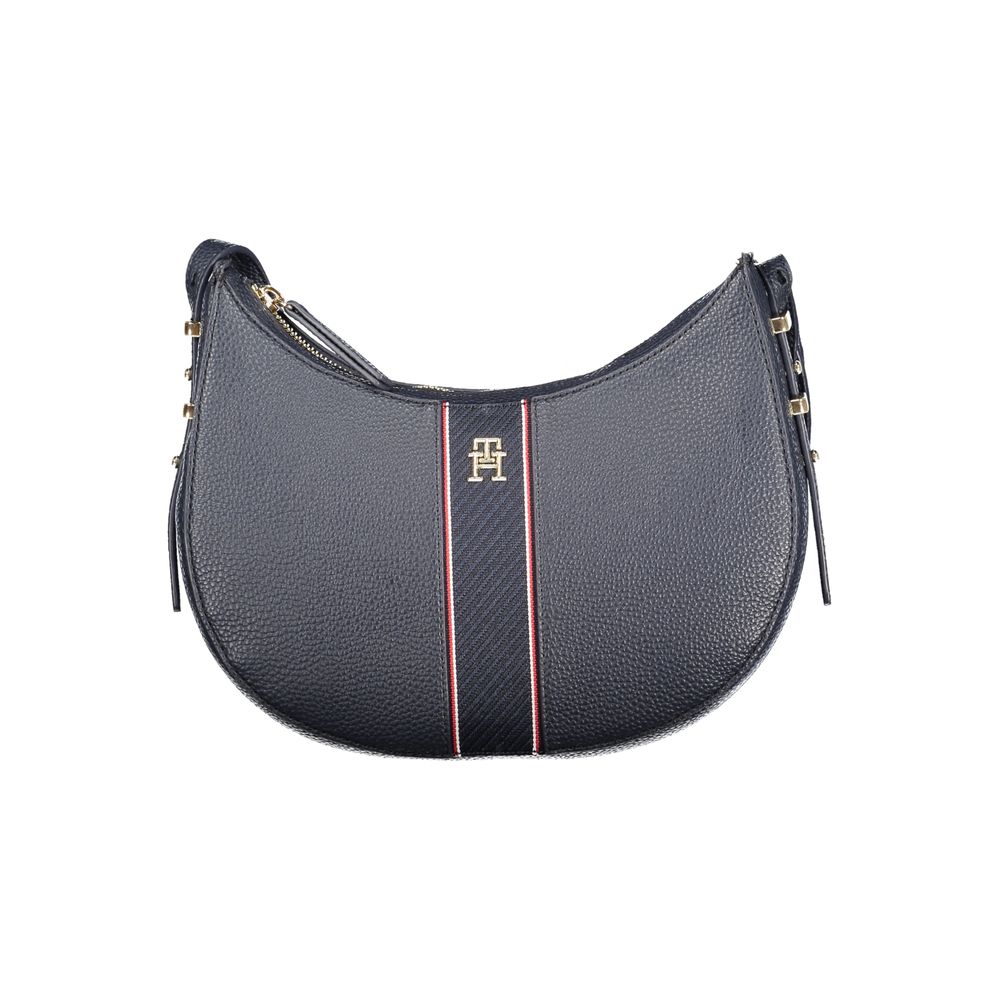 Tommy Hilfiger Blue Polyethylene Women Handbag with Tommy logo and zip closure