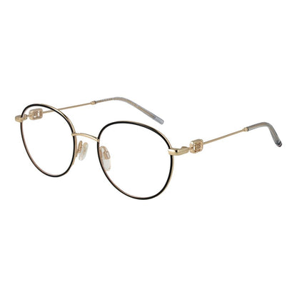 Tommy Hilfiger Gold Metal Glasses (Frames) full-rim panto style for women
