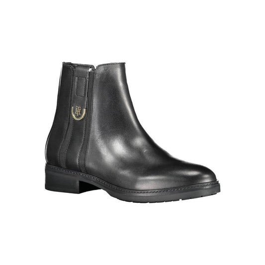 Tommy Hilfiger Black Leather Women Boot 1728,67403481248,Black,Boots - Women - Shoes,EU36/US6,New with tags,Shoes,Tommy Hilfiger,Women,Women - Shoes Tommy Hilfiger TO-9397-EU36/US6