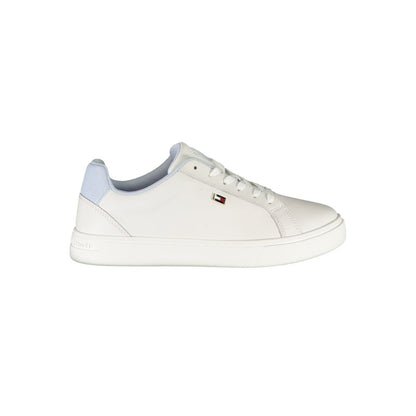 Tommy Hilfiger White Polyester Athletic Sneakers