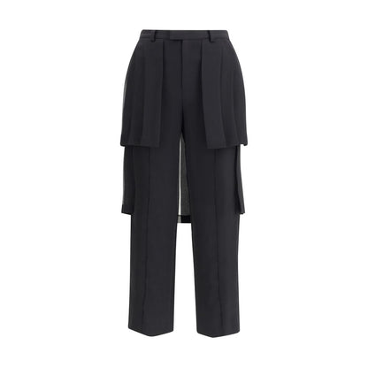 Undercover Black Acetate Casual Pants