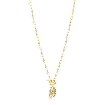 VICEROY JEWELS Mod. 13035C100-36 lady's necklace, gold chain with pendant, quartz analog design, silver 925°, in official packaging.