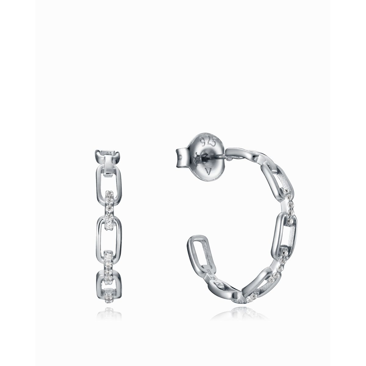 VICEROY JEWELS Mod. 13044E000-30 earrings made of Silver 925°, featuring quartz analog movement, 5 ATM water resistance, and official packaging.