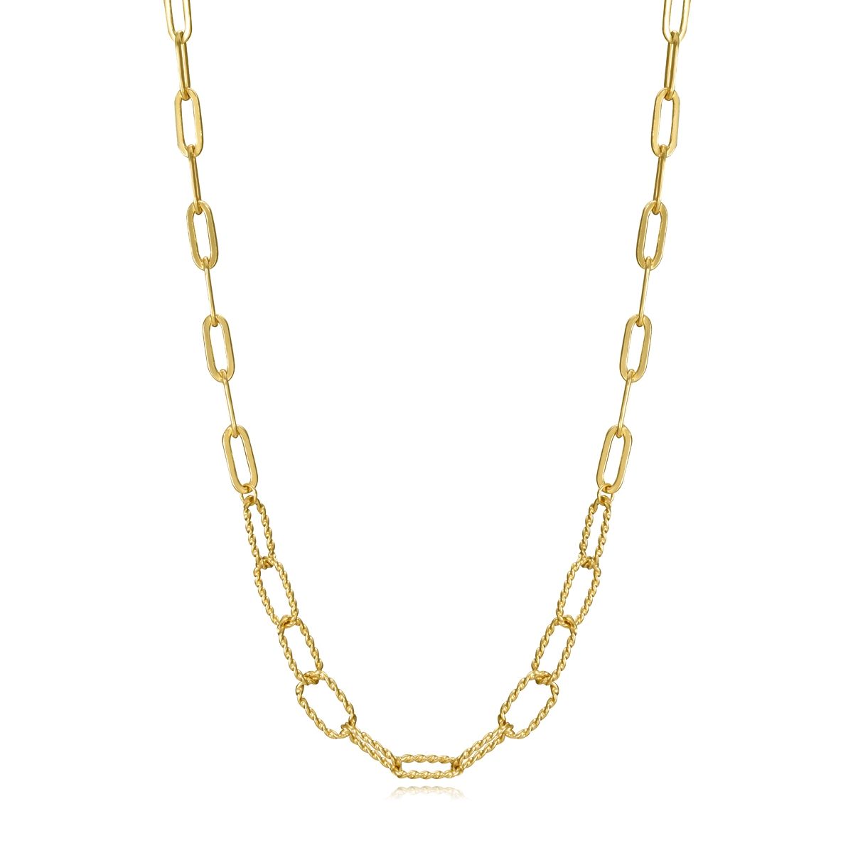 Elegant gold necklace with chain links, VICEROY JEWELS Mod. 13045C100-06, ideal for ladies' fashion, featuring quartz analog movement.