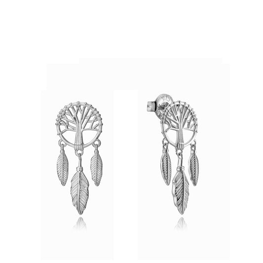 VICEROY JEWELS Mod. 13048E000-00 silver 925° earrings featuring tree design with quartz analog details, water resistant to 5 ATM.