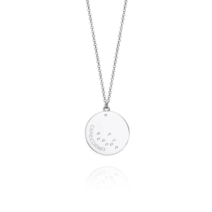 VICEROY JEWELS Mod. 61014C000-38C silver necklace with Capricorn pendant, quartz movement, 5 ATM water resistant, for ladies.