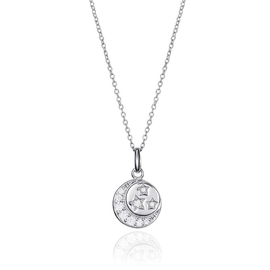 VICEROY JEWELS Mod. 71059C000-30 silver necklace for ladies with star design, quartz analog movement, and official packaging.