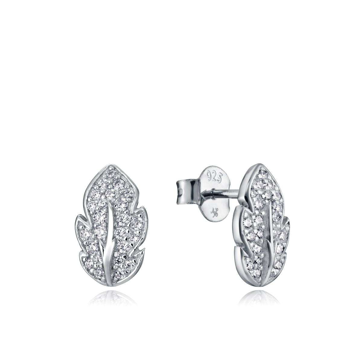 VICEROY JEWELS Mod. 85024E000-30 lady's silver 925 leaf-shaped earrings with quartz movement, water resistant, in official box