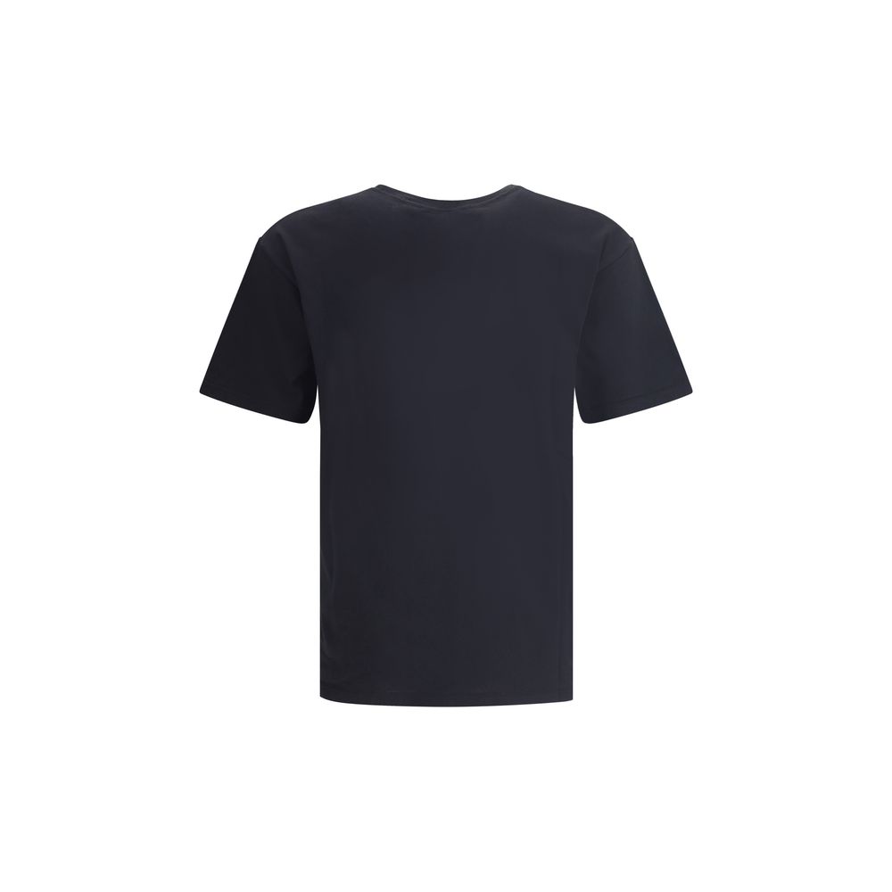 Back view of Valentino Black Cotton T-Shirt, displaying simple elegance and 100% cotton material. Perfect for casual, stylish wear.