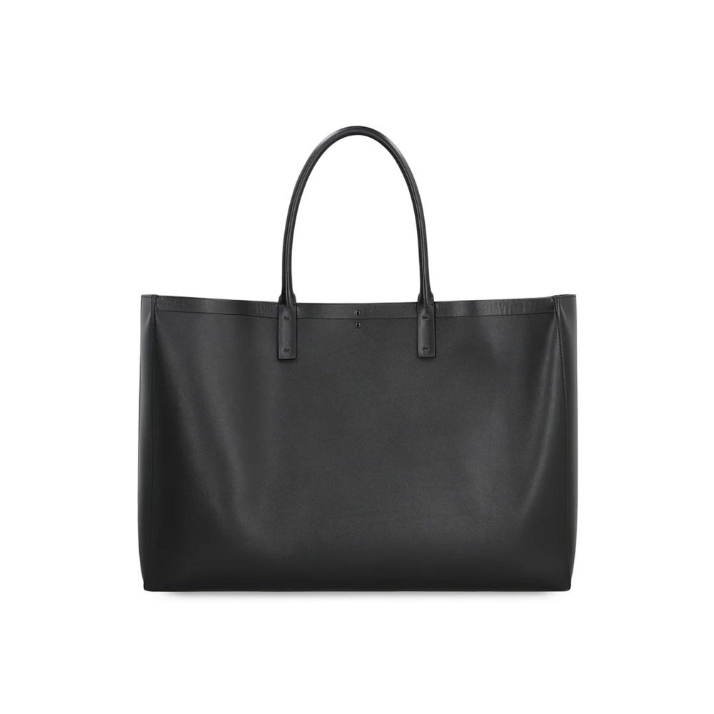 Valentino Garavani Black Calfskin Tote Bag