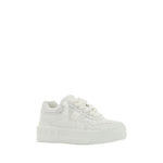Valentino Garavani Sneakers with lace-up, round toe, leather details, and camouflage design. Features knurled sole and brand studs.