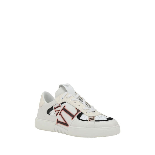 Valentino Garavani VL7N Sneakers with monogram webbing bands and embroidered logo, featuring a perforated toe and flat sole.