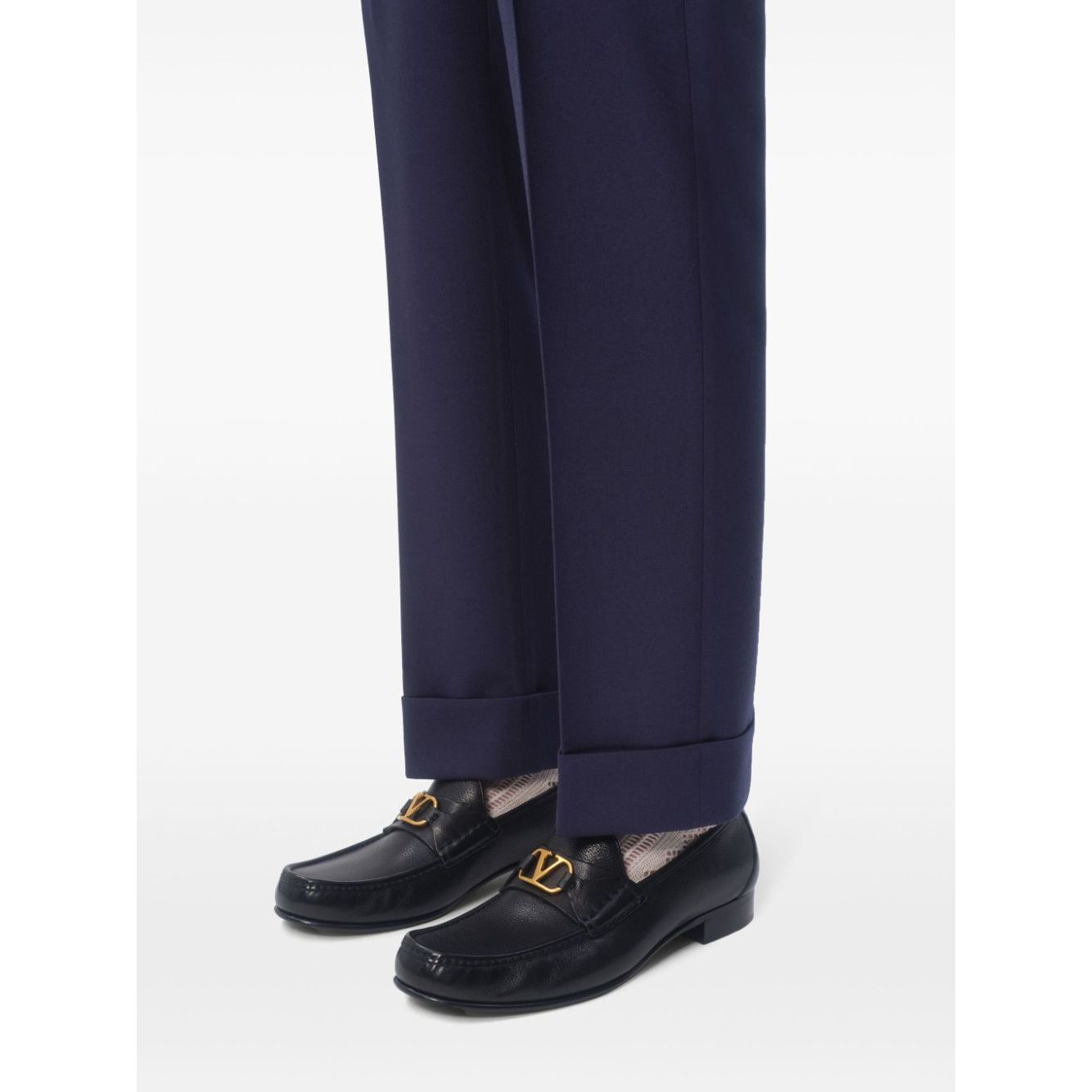 Valentino Garavani Vlogo Signature Moccasin In Buffalo