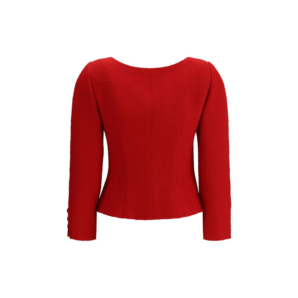 Valentino Red Fleece Wool Clothing
