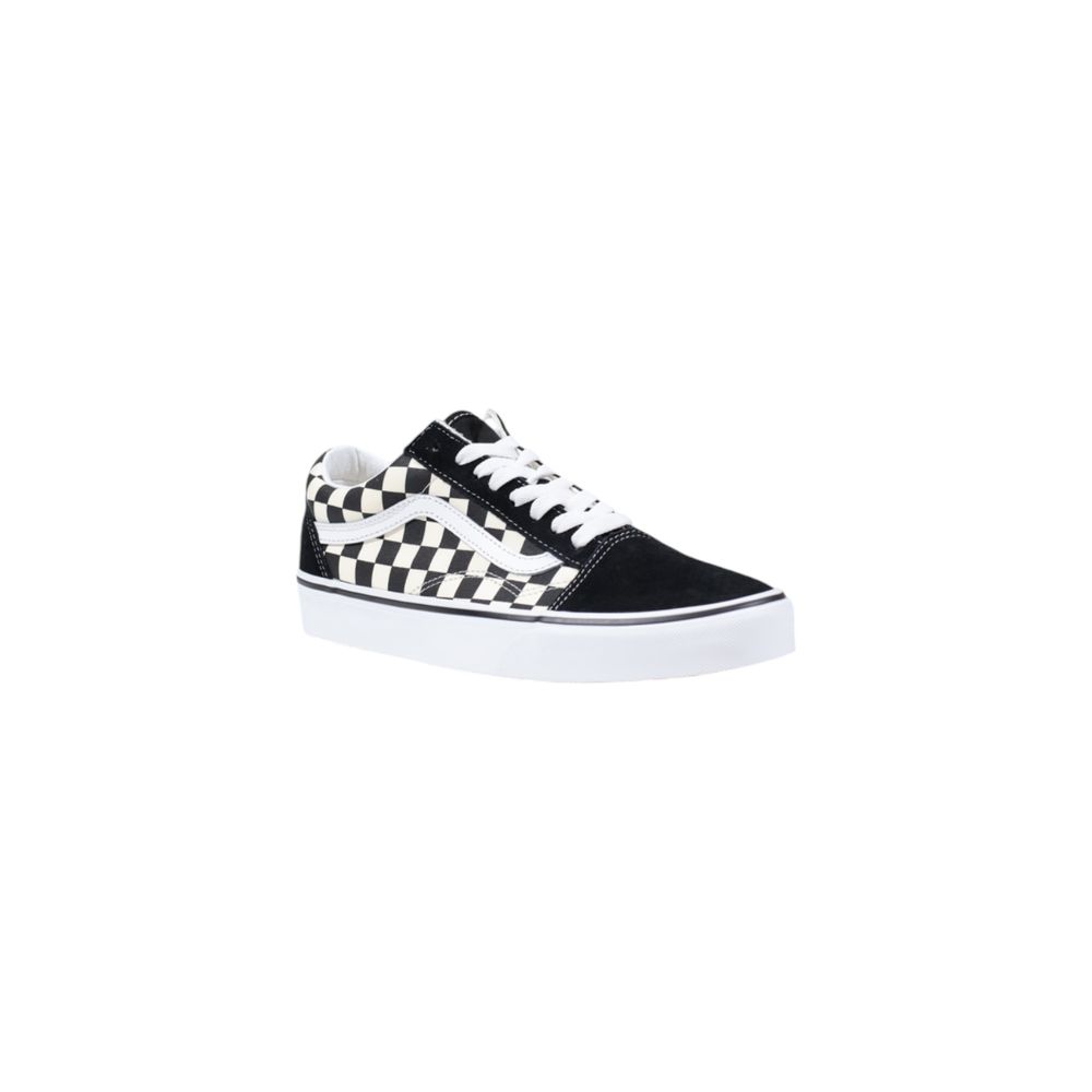 Vans Black And White Fabric Low Top Sneakers