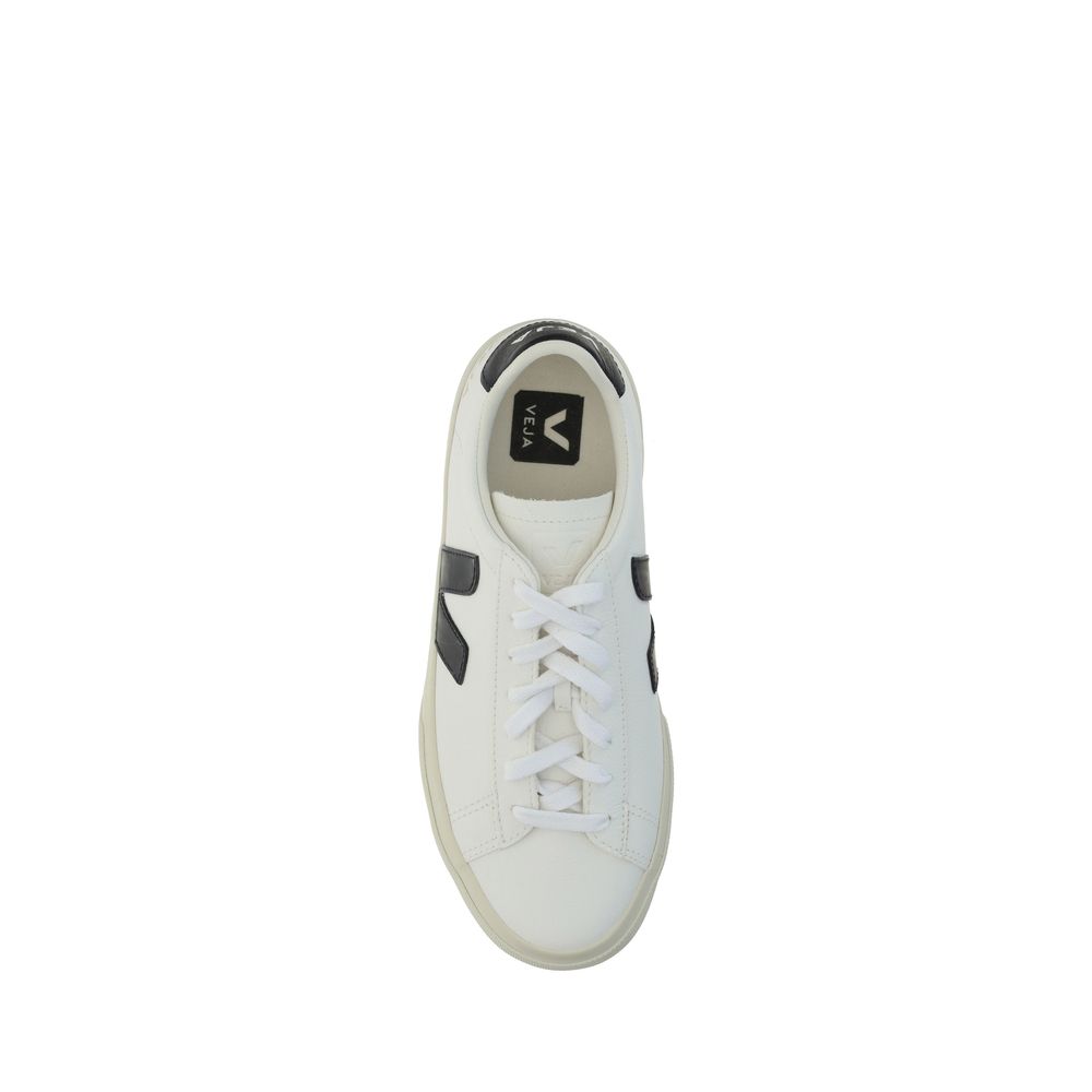 Veja White Calf Leather Bos Taurus Low Top Sneakers
